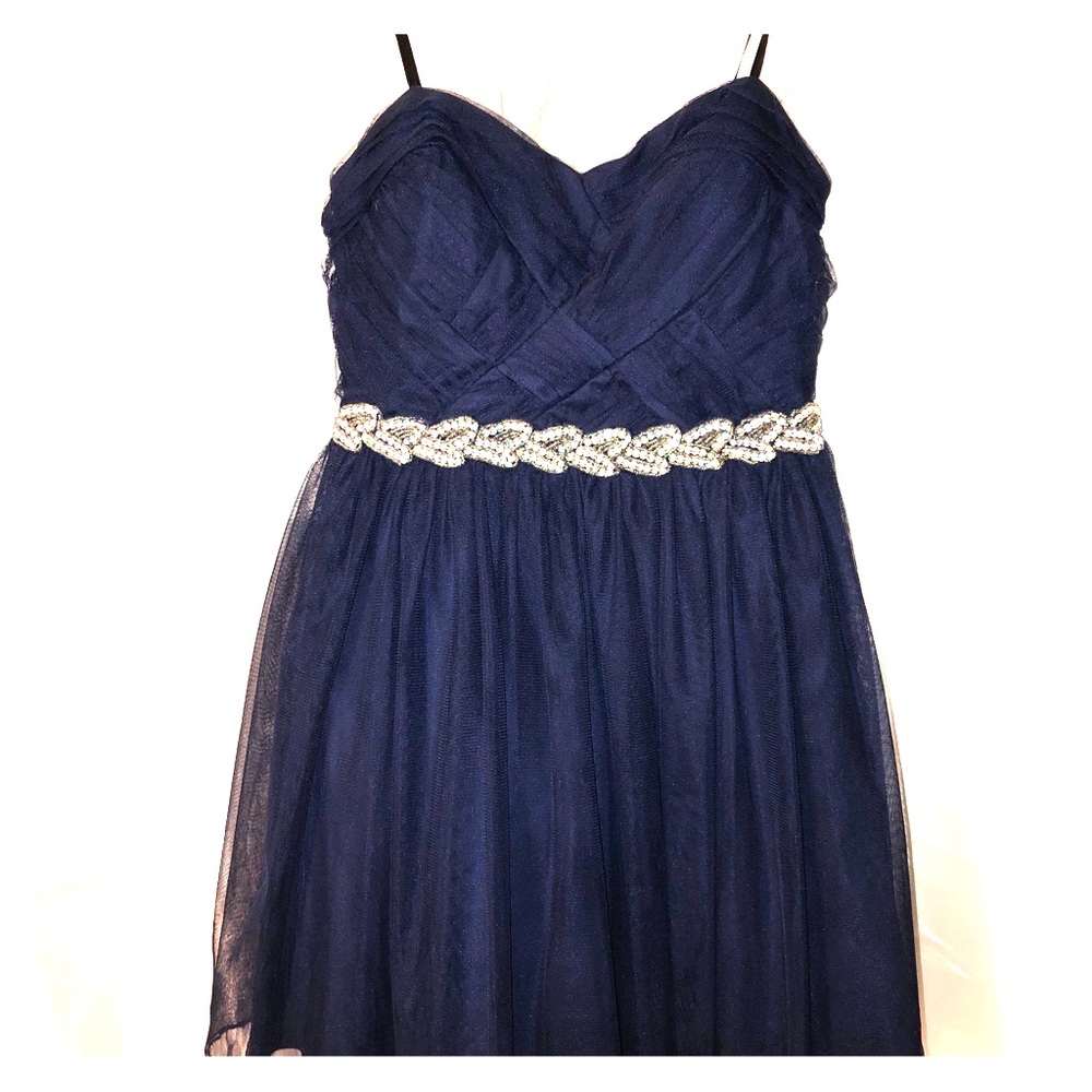 Navy Blue Homecoming Dress